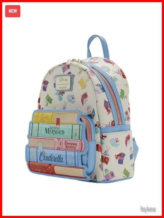 Disney Princess Mini Backpack Faux Leather with Zipper Charm main image 6